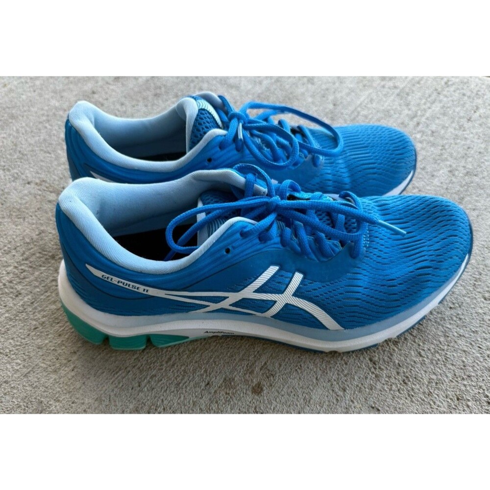 Asics Womens Gel Pulse 11 1012A467 Blue Running Shoes Sneakers Size 9.5